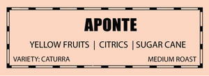 Aponte, single-origin coffee label