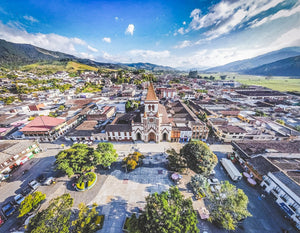 Central Square in Urrao village in Colombia